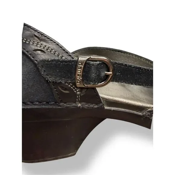 Dansko Sally Mary Jane Black Suede Clogs Women’s EU 41 US 11 - Picture 3 of 7